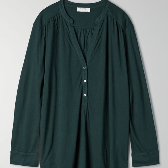 Babaton Brooks Black Long Sleeve Drapey Top - Picture 8 of 8